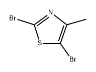 2,5-二溴-4-甲基噻唑,170172-38-0,结构式