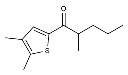 1-(4,5-Dimethyl-2-thienyl)-2-methyl-1-pentanone 结构式