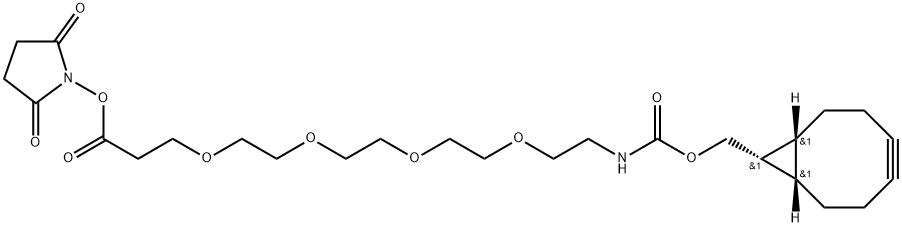 Exo-bcn-PEG4-NHS ester,1702356-19-1,结构式