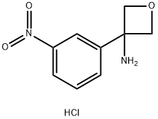 3-(3-硝基苯基)氧杂环丁烷-3-胺盐酸盐, 1706463-15-1, 结构式