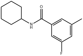 N-cyclohexyl-3-fluoro-5-methylbenzamide Structure