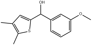α-(3-Methoxyphenyl)-4,5-dimethyl-2-thiophenemethanol 结构式