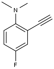 (2-ethynyl-4-fluorophenyl)dimethylamine 结构式