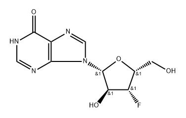 3'-deoxy-3'-fluoro-beta-D-xylo-inosine Structure