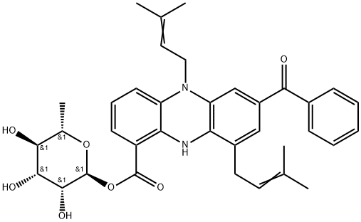 艾芬尼菌素 B, 171864-92-9, 结构式