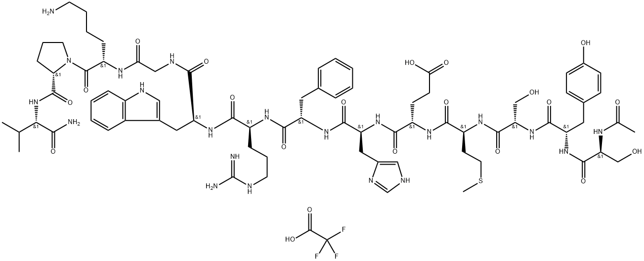 α-MSH (human, mouse, rat, porcine, bovine, ovine) (trifluoroacetate salt) Struktur