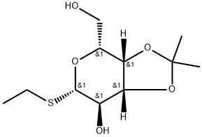 3,4-O-异亚丙基-1-噻-Β-D-吡喃半乳糖苷乙酯, 172146-95-1, 结构式