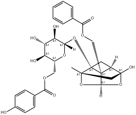 牡丹皮苷C, 172760-03-1, 结构式