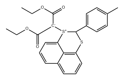 2H-Naphtho[1,8-de]-1,3-dithiinium, 1-[2-ethoxy-1-(ethoxycarbonyl)-2-oxoethyl]-2-(4-methylphenyl)-, inner salt