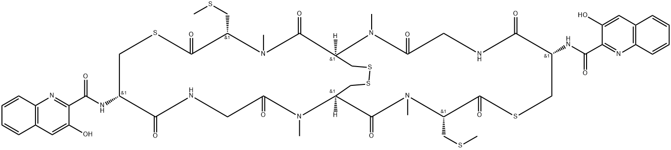 thiocoraline 结构式