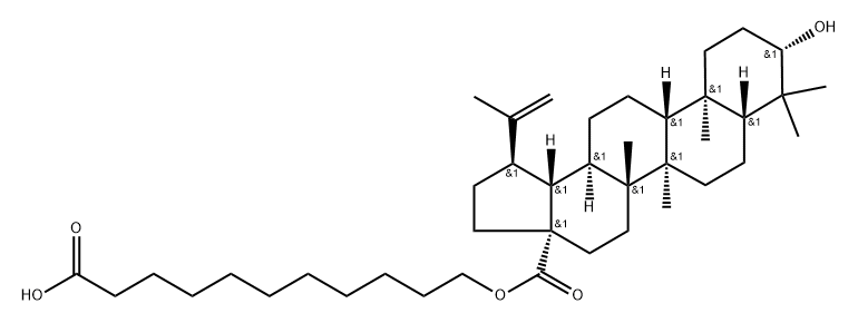 Lup-20(29)-en-28-oic acid, 3-hydroxy-, 10-carboxydecyl ester, (3β)- (9CI) Struktur