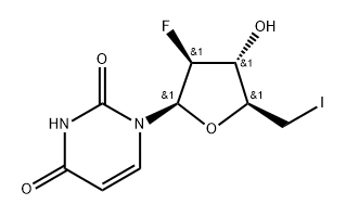 2,4(1H,3H)-PyriMidinedione, 1-(2,5-dideoxy-2-fluoro-5-iodo-b-D-arabinofuranosyl)-