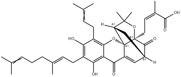 Gambogenic acid Struktur