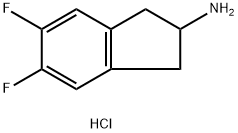 5,6-二氟-2,3-二氢-1H-茚-2-胺盐酸盐 结构式