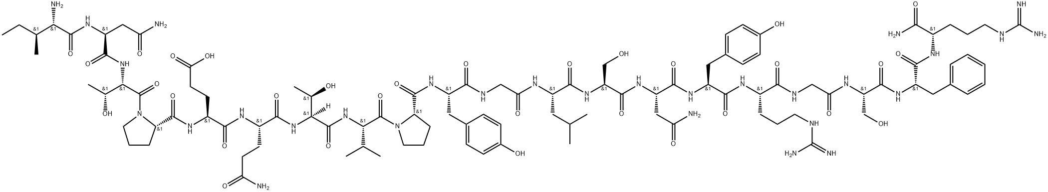 Big Endothelin-3 (22-41) amide (human) trifluoroacetate salt H-Ile-Asn-Thr-Pro-Glu-Gln-Thr-Val-Pro-Tyr-Gly-Leu-Ser-Asn-Tyr-Arg-Gly-Ser-Phe-Arg-NH2 trifluoroacetate salt Struktur