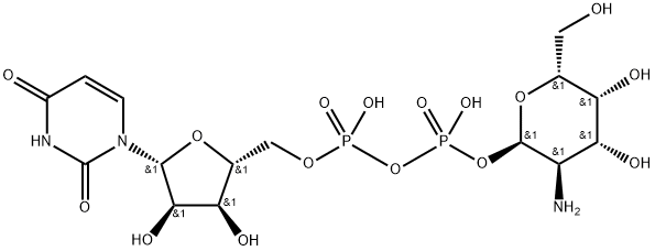 uridine diphosphate galactosamine Struktur