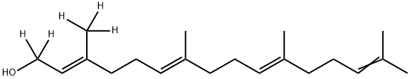 Geranylgeraniol-d5 (major) 结构式