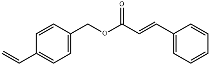 3-苯基-[(4-乙烯基苯基)甲基]-(E)-丙烯酸酯, 175615-06-2, 结构式