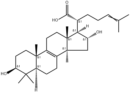 16α-Hydroxytrametenolic acid, 176390-68-4, 结构式