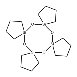 6,12,18,24-Tetraoxa-5,7,13,19-tetrasilatetraspiro- [4.1.4.1.4.1.4.1]tetracosane 结构式