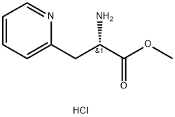 2-Pyridinepropanoic acid, α-amino-, methyl ester, hydrochloride (1:2), (αS)- Struktur