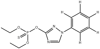 三唑磷 D6 结构式