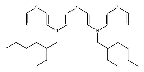 4,5-Bis(2-ethylhexyl)-dithieno[2,3-d:2',3'-d']thieno[3,2-b:4,5-b']dipyrrole Struktur