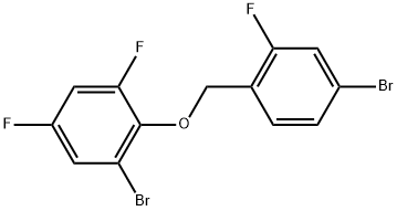 1-Bromo-2-[(4-bromo-2-fluorophenyl)methoxy]-3,5-difluorobenzene,1773803-69-2,结构式