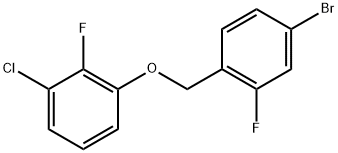 1-[(4-Bromo-2-fluorophenyl)methoxy]-3-chloro-2-fluorobenzene 结构式