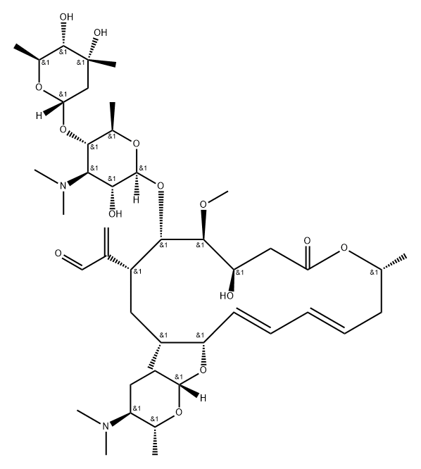 螺旋霉素杂质C, 177584-13-3, 结构式