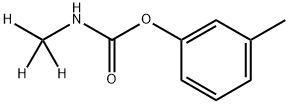 Carbamic acid, N-(methyl-d3)-, 3-methylphenyl ester Struktur