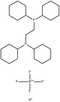 1,2-Bis(dicyclohexylphosphonium)ethane bis(tetrafluoroborate), min. 97% Structure