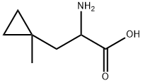 2-氨基-3-(1-甲基环丙基)丙酸 结构式