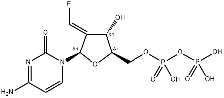 2'-fluoromethylene-2'-deoxycytidine 5'-diphosphate Structure