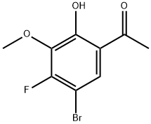 1-(5-Bromo-4-fluoro-2-hydroxy-3-methoxyphenyl)ethanone 结构式