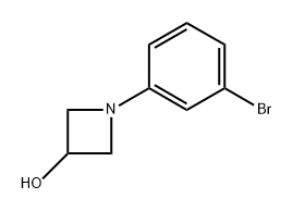 1-(3-bromophenyl)azetidin-3-ol Struktur