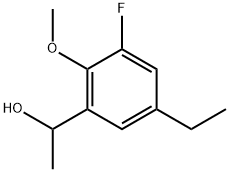 5-Ethyl-3-fluoro-2-methoxy-α-methylbenzenemethanol,1780272-39-0,结构式