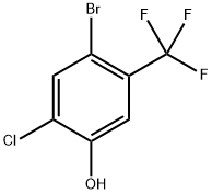 2-氯-4-溴-5-三氟甲基苯酚, 1780280-88-7, 结构式