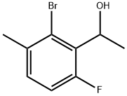 1-(2-溴-6-氟-3-甲基苯基)乙醇 结构式