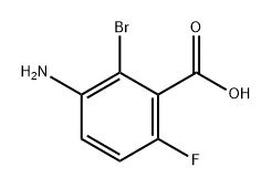3-Amino-2-bromo-6-fluoro-benzoic acid Structure