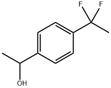 4-(1,1-difluoroethyl)-α-methyl- Benzenemethanol Structure