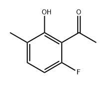 1-(6-fluoro-2-hydroxy-3-methylphenyl)ethan-1-one Struktur