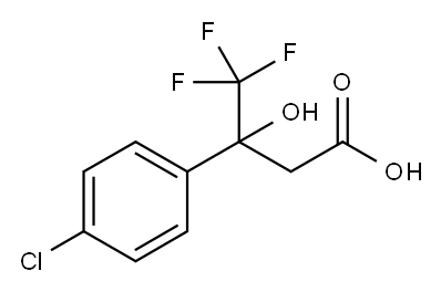 3-(4-氯苯基)-4,4,4-三氟-3-羟基丁酸, 1780797-33-2, 结构式