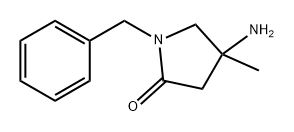 4-amino-1-benzyl-4-methylpyrrolidin-2-one Structure