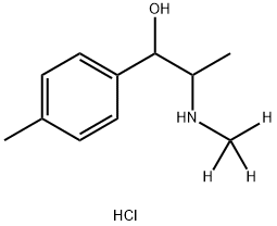 4-METHYLEPHEDRINE-D3 HYDROCHLORIDE 结构式