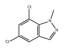 5,7-二氯-1-甲基-1H-吲唑 结构式
