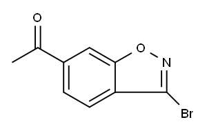 1-(3-bromo-1,2-benzoxazol-6-yl)ethan-1-one Structure