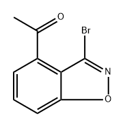 1-(3-bromo-1,2-benzoxazol-4-yl)ethan-1-one 结构式