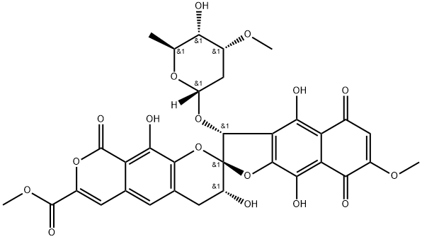 RUBYMYCIN, 178182-49-5, 结构式