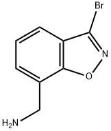(3-bromo-1,2-benzoxazol-7-yl)methanamine Struktur